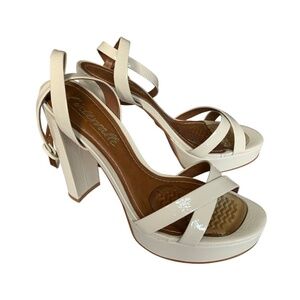 L’intervalle Off-White Strappy Block Heel Platform Sandals Size 9 Women
